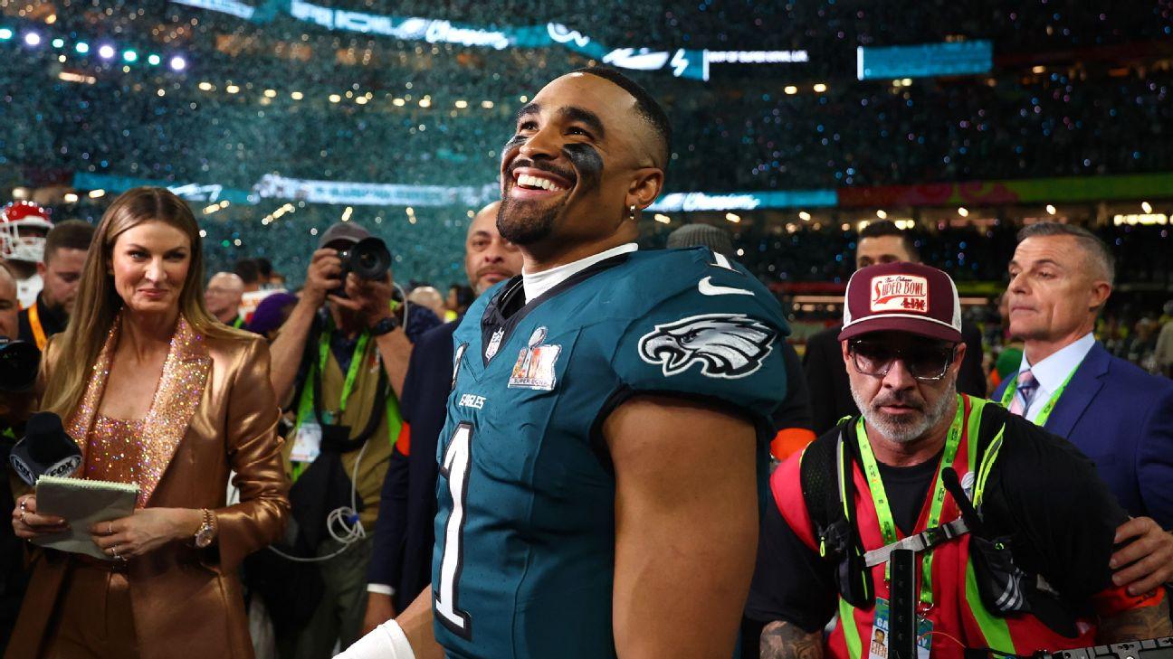 Jalen Hurts Reflects on His 'Unprecedented Journey' to Super Bowl Triumph